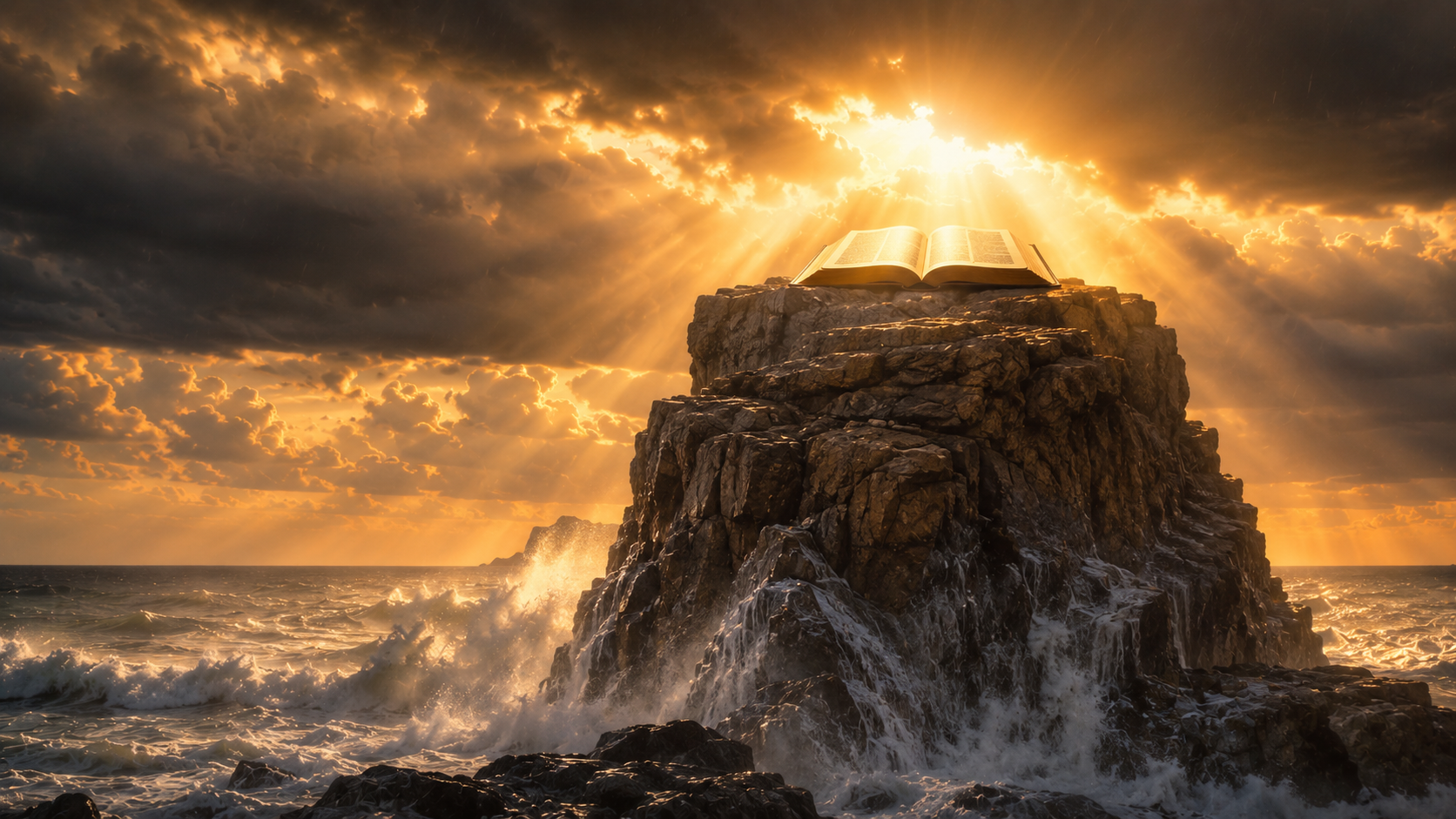 Caminho de pedras entre colinas ao pôr do sol — muitos atalhos, uma só verdade